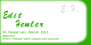 edit hemler business card